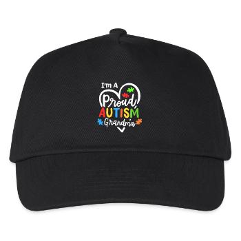 Autismus Oma Autismus Bewusstsein - Kinder Basecap - Schwarz - Vorne