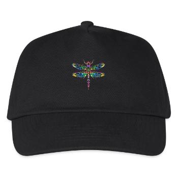 Libellule Libellule Ailes Colorées Libellules Mignonnes - Casquette de baseball Enfant - noir - Devant