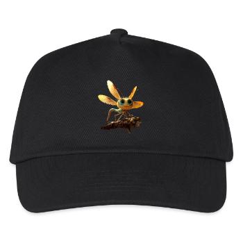 Libellule Libellule Ailes Colorées Libellules Mignonnes - Casquette de baseball Enfant - noir - Devant