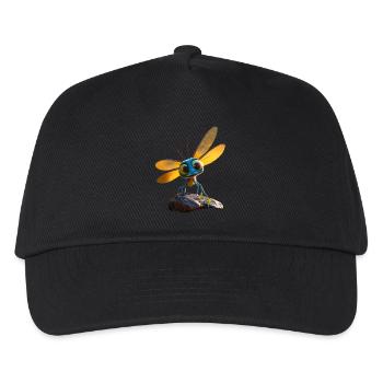 Libellule Libellule Ailes Colorées Libellules Mignonnes - Casquette de baseball Enfant - noir - Devant