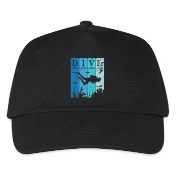 Scuba Diver Tableau périodique Éléments Retro - Casquette de baseball Enfant - noir - Devant