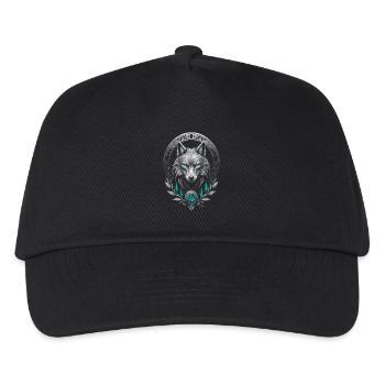 Loup arctique médiéval - Casquette de baseball Enfant - noir - Devant