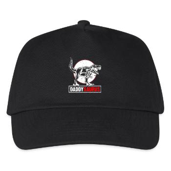 Daddy Saurus T-Rex Dinosaur Men Father's Day - Kids’ Baseball Cap - black - Front