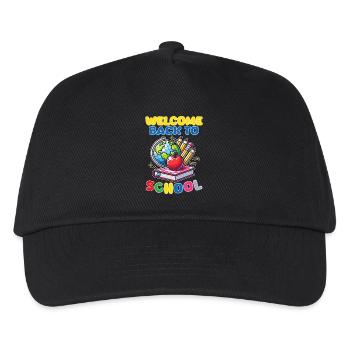 Welcome Back to School Design - Kids’ Baseball Cap - black - Front