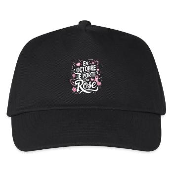 Pink October Fight against breast cancer - Kids’ Baseball Cap - black - Front