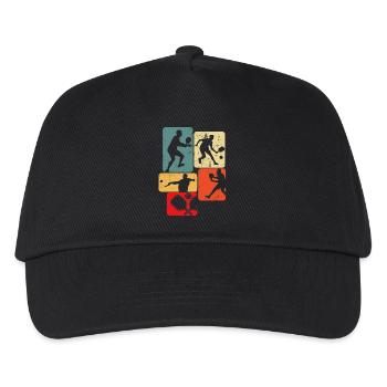 Pickleball Men Kids Boys - Kinder Basecap - Schwarz - Vorne