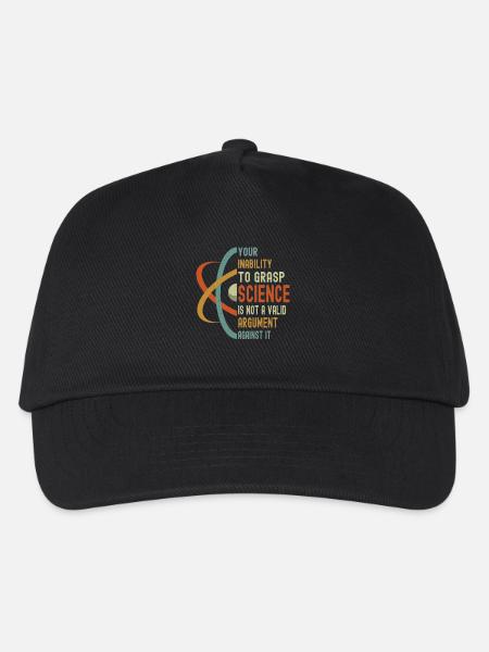 Your Inability To Grasp Science Funny Vintage - Kids’ Baseball Cap - black
