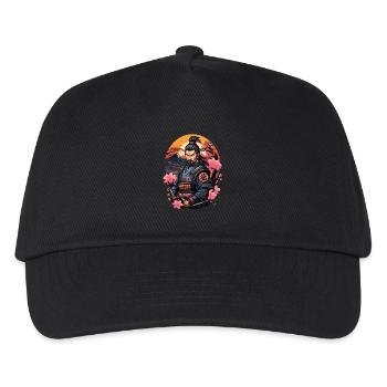 Samurai Japan Kirsche - Kinder Basecap - Schwarz - Vorne