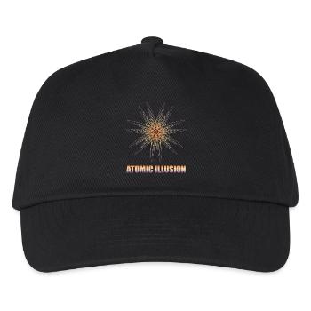 geometrical form ATOMIC ILLUSION - Kids’ Baseball Cap - black - Front