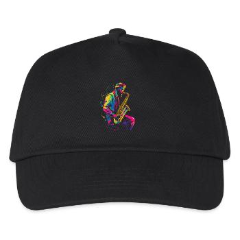Saxophonist 90s look - Kids’ Baseball Cap - black - Front