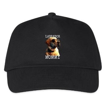 Labrador Mommy Mama Muttertag Labrador Retriever - Kinder Basecap - Schwarz - Vorne