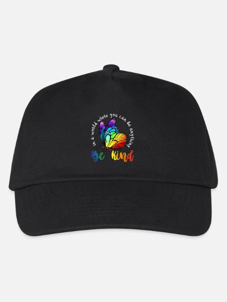 In A World Where You Can Be Anything Be Kind LGBT - Kinder Basecap - Schwarz