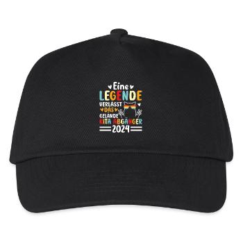 Une légende quitte le site Kita Absolvent - Casquette de baseball Enfant - noir - Devant
