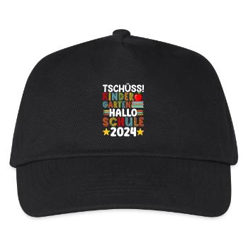 Au revoir, Maternelle, Bonjour l’école 2024 Kita - Casquette de baseball Enfant - noir - Devant