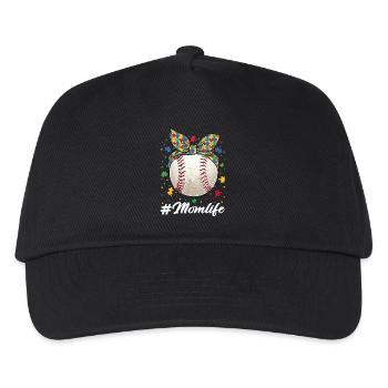 Baseball Ball Puzzle Mom Life Autism Awareness - Kinder Basecap - Schwarz - Vorne