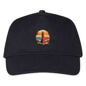 Chess piece Retrowave - Kids’ Baseball Cap - black - Front