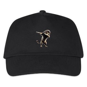 Funny Dabbing Lion Dancing Animal Lover Dab Animal - Kids’ Baseball Cap - black - Front