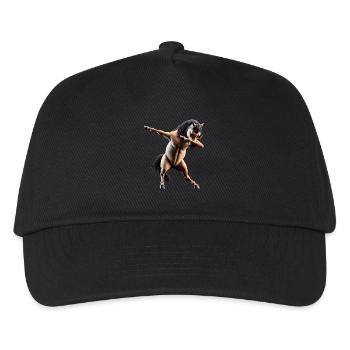 Funny Dabbing Horse Dancing Animal Lover Dab - Kids’ Baseball Cap - black - Front