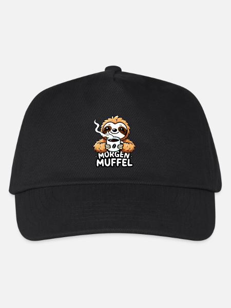 Morgenmuffel - Kinder Basecap - Schwarz