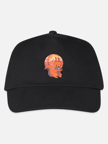 Eichhörnchen Kinder Kind - Kinder Basecap - Schwarz
