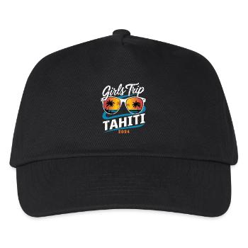 Girls Trip Tahiti 2024 - Kinder Basecap - Schwarz - Vorne
