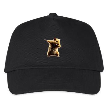 Funny Dabbing Hamster Rodent Animal Lover - Kids’ Baseball Cap - black - Front