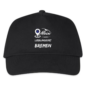 Brême, mon endroit préféré-la ville hanséatique de Brême-Möwe - Casquette de baseball Enfant - noir - Devant