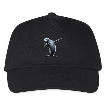 Funny Dabbing Seal Animal Lover Safari Ocean - Kids’ Baseball Cap - black - Front