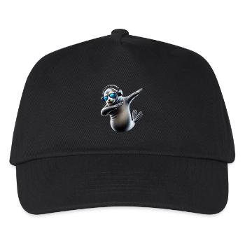 Funny Dabbing Seal Animal Lover Safari Ocean - Kids’ Baseball Cap - black - Front