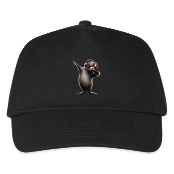 Funny Dabbing Seal Animal Lover Safari Ocean - Kids’ Baseball Cap - black - Front