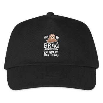 Faultier Liebhaber - Kinder Basecap - Schwarz - Vorne