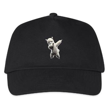 Funny Dabbing Alpaca Llama Animal Lover Safari - Kids’ Baseball Cap - black - Front