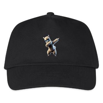 Funny Dabbing Alpaca Llama Animal Lover Safari - Kids’ Baseball Cap - black - Front