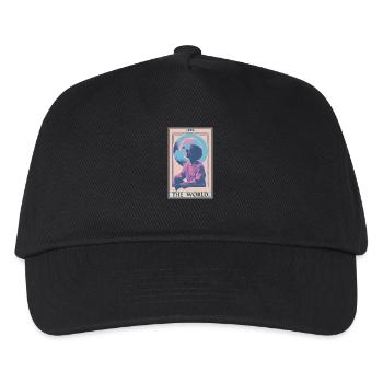 Carte de tarot Carte de tarot Le monde - Casquette de baseball Enfant - noir - Devant