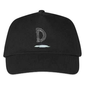 Tube D - Kids’ Baseball Cap - black - Front