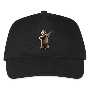 Drôle Dabbing Ours Amoureux des animaux Zoo Ours Animal - Casquette de baseball Enfant - noir - Devant
