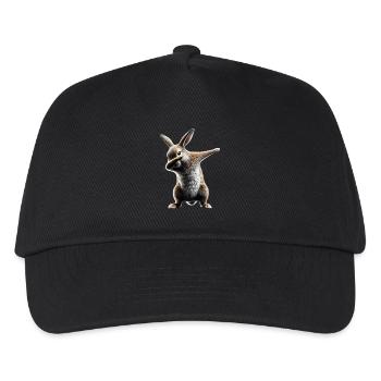 Funny Dabbing Rabbit Animal Lover Animals - Kids’ Baseball Cap - black - Front