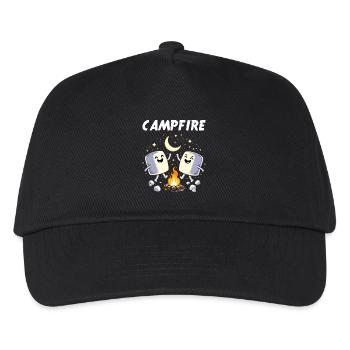 Camping feu de camp guimauve campeur drôle - Casquette de baseball Enfant - noir - Devant