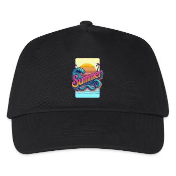 Summer - Kids’ Baseball Cap - black - Front