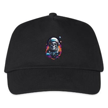 Skull Astronaut Universum - Kinder Basecap - Schwarz - Vorne