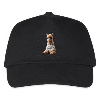 Drôle d’alpaga Chill Out Amoureux des animaux Chill - Casquette de baseball Enfant - noir - Devant