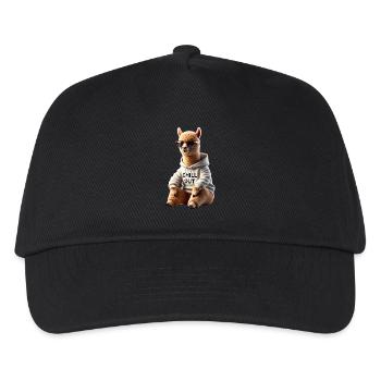 Drôle d’alpaga Chill Out Amoureux des animaux Chill - Casquette de baseball Enfant - noir - Devant