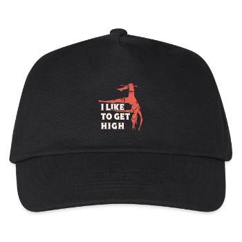 I Like To Get High Circus Performer Gifts - Kinder Basecap - Schwarz - Vorne
