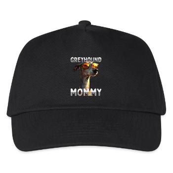 Greyhound Mommy Dogs Mom Mother's Day Mom Greyhound - Kids’ Baseball Cap - black - Front