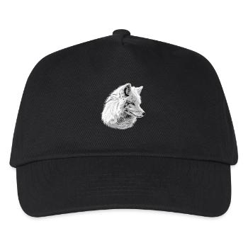 Arctic Fox Polarfüchse Polarfuchs - Kids’ Baseball Cap - black - Front