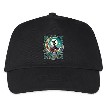 Hexenhafter Mond - Kinder Basecap - Schwarz - Vorne