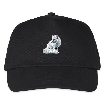Arctic Fox Polarfüchse Polarfuchs - Kids’ Baseball Cap - black - Front