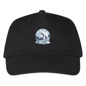 Arctic Fox Polarfüchse Polarfuchs - Kids’ Baseball Cap - black - Front