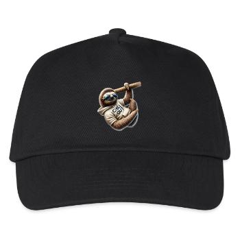 Drôle paresseux Chill Out Amoureux des animaux Chilling - Casquette de baseball Enfant - noir - Devant