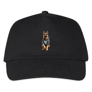 Drôle de berger allemand Chill Out Chill - Casquette de baseball Enfant - noir - Devant